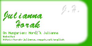 julianna horak business card